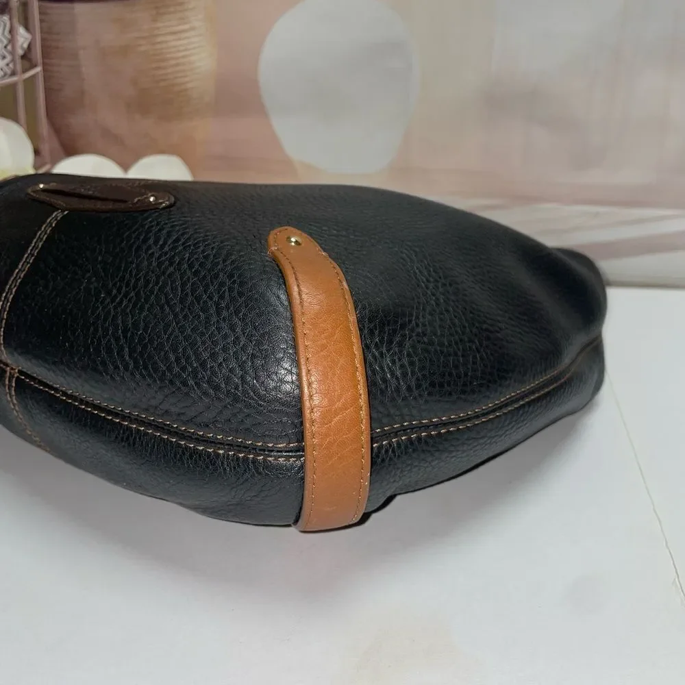 Cole Haan Black and Brown Hobo Bag